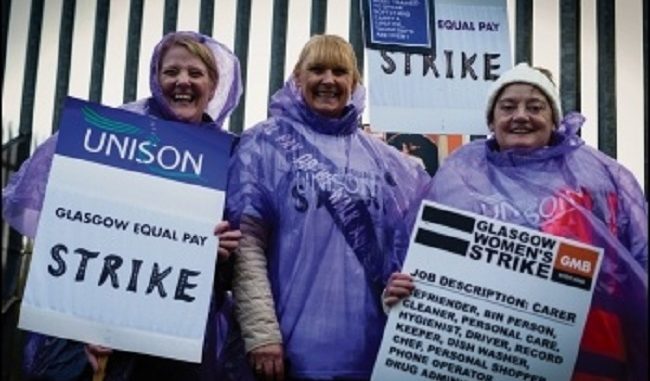 Glasgow women strike 2019