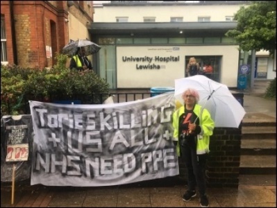 Lewisham covid protest