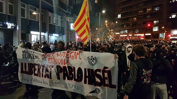 Pablo Hasél protest