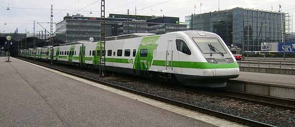 Green finnish train