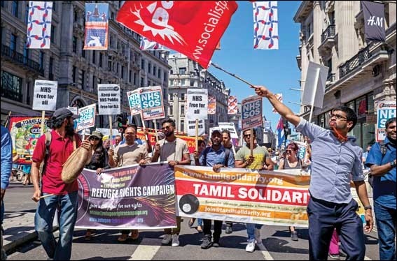 Tamil Solidarity refugee rights protest