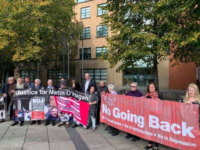 Martin O'Hagan protest