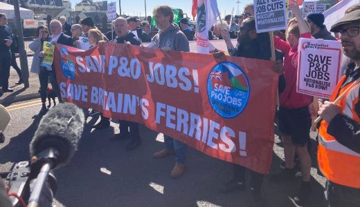 Dover P&O protest