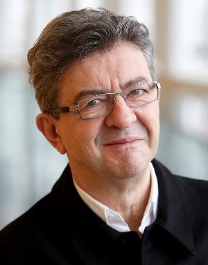 Jean Luc MELENCHON in the European Parliament in Strasbourg