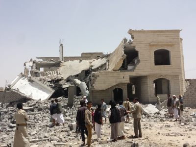 Yemen war destruction