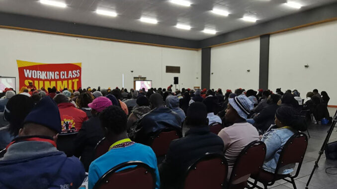 South Africa 5 August 2022 one-day Working Class Summit