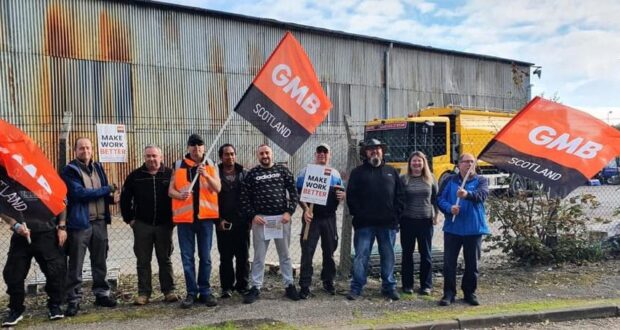 GMB picket Scotland