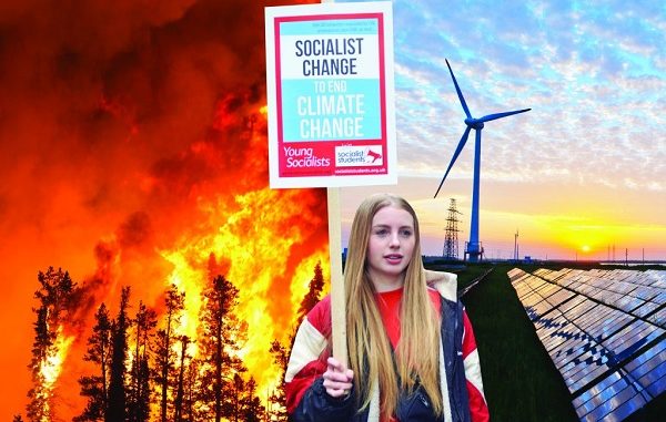 Socialist change placard