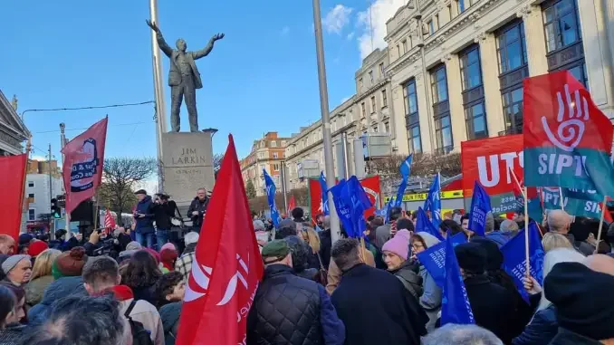 TU anti far right protest Dublin